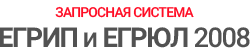 Запросная система ЕГРЮЛ и ЕГРИП 2008